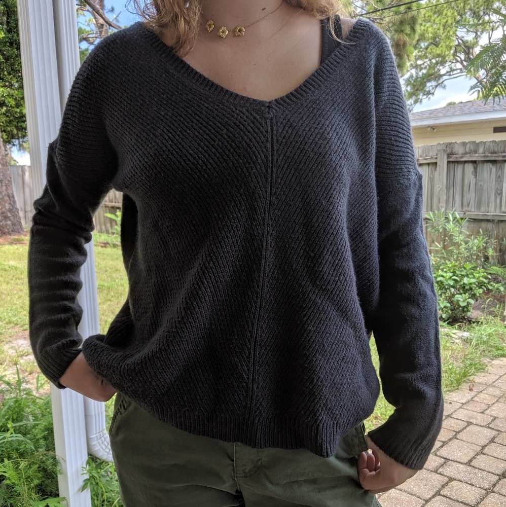 Navy sweater